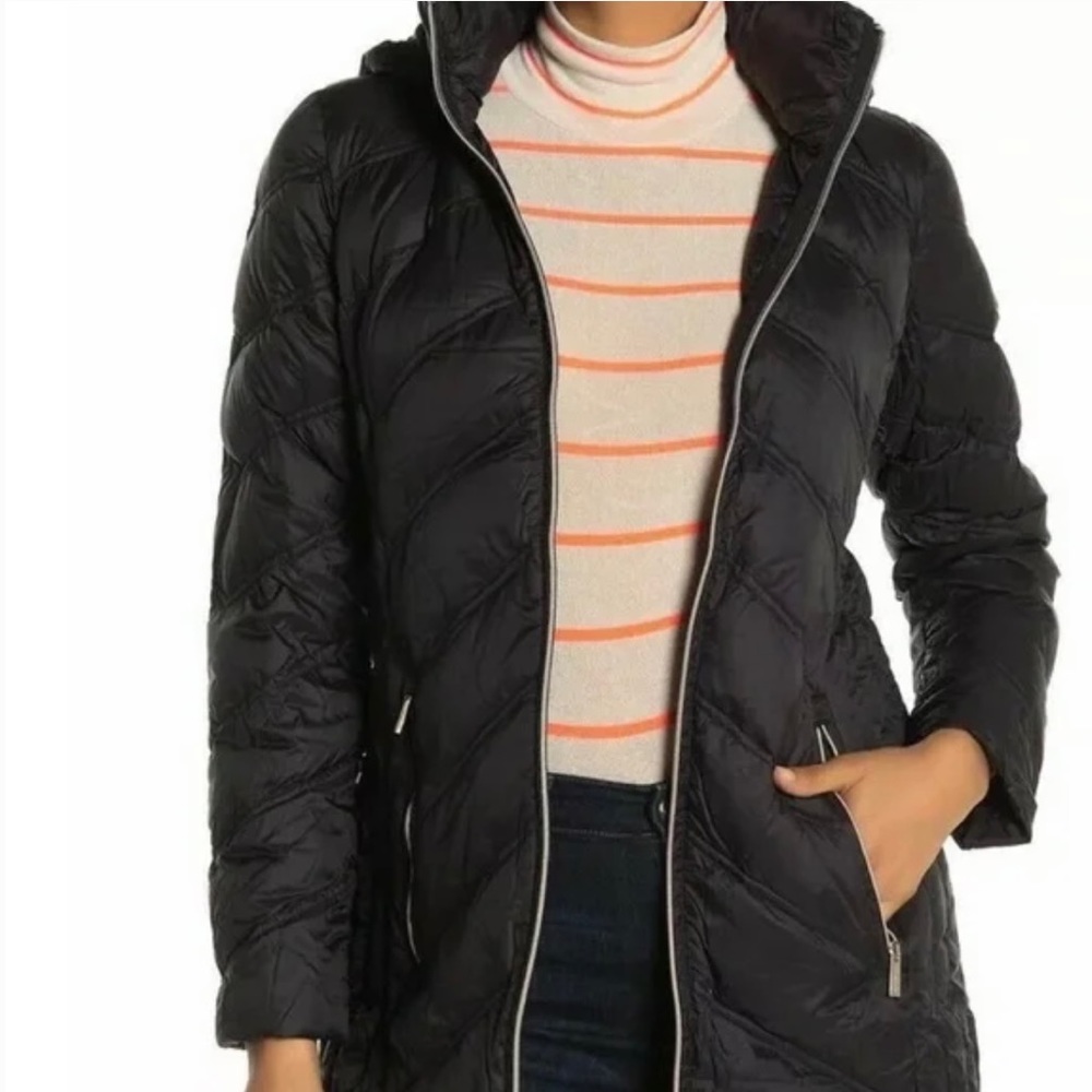 Michael Kors Packable feather puffer parka